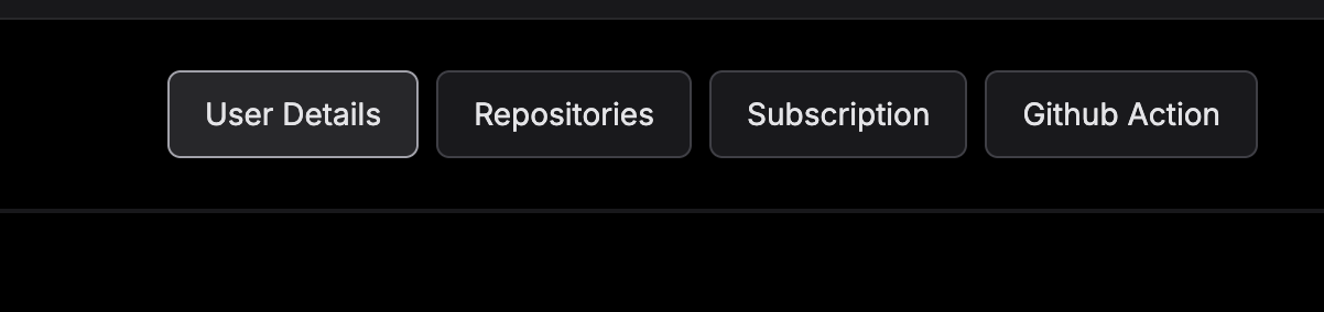 GitHub Action Tab Selection