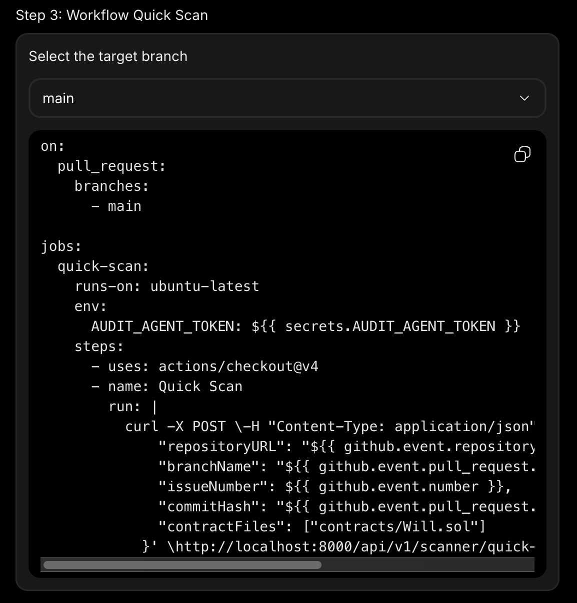 Workflow Configuration