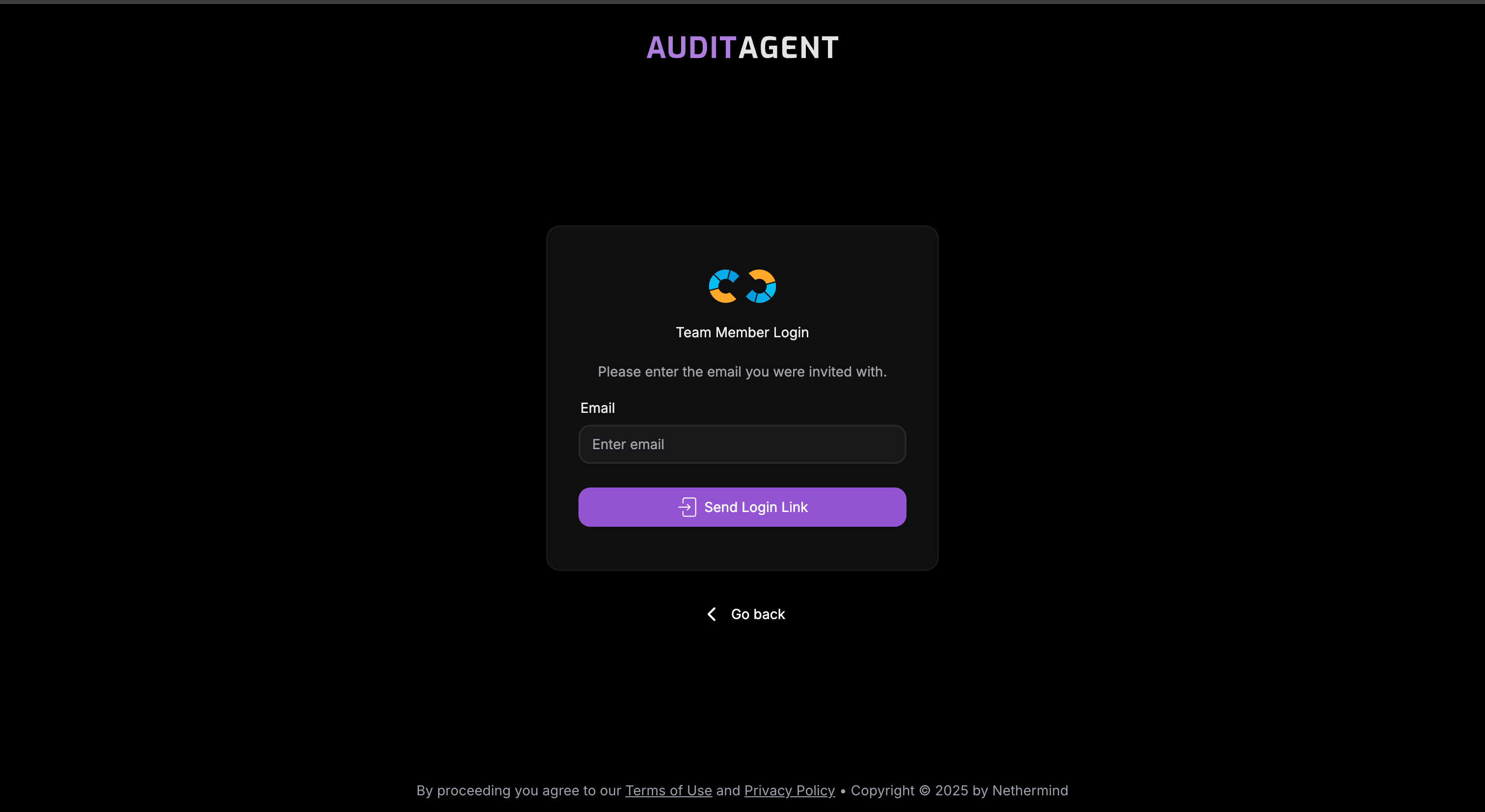 Login link