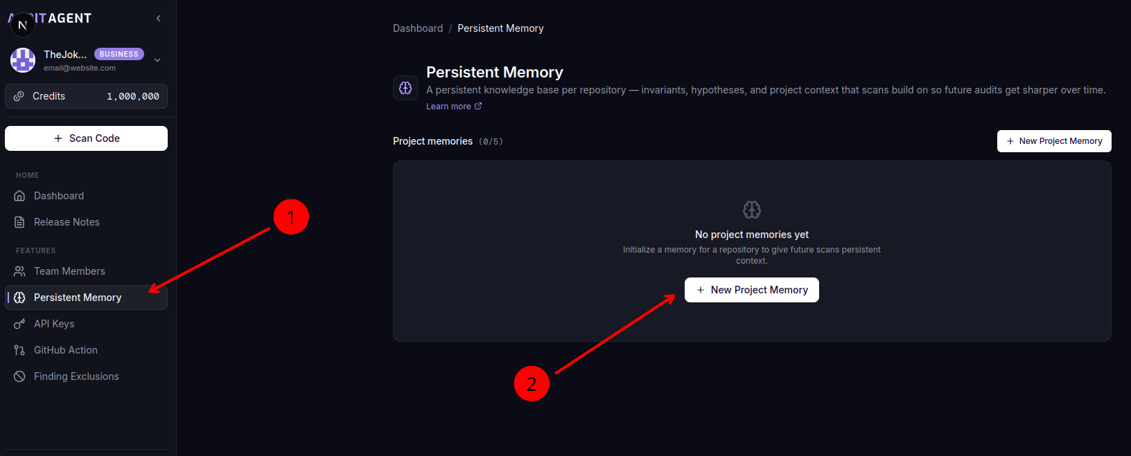 Persistent Memory Tab