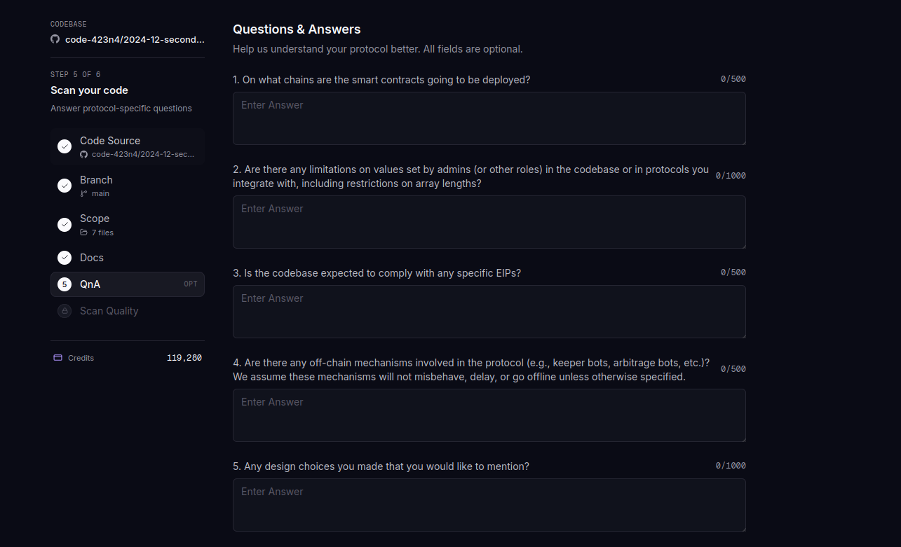 Additional questions