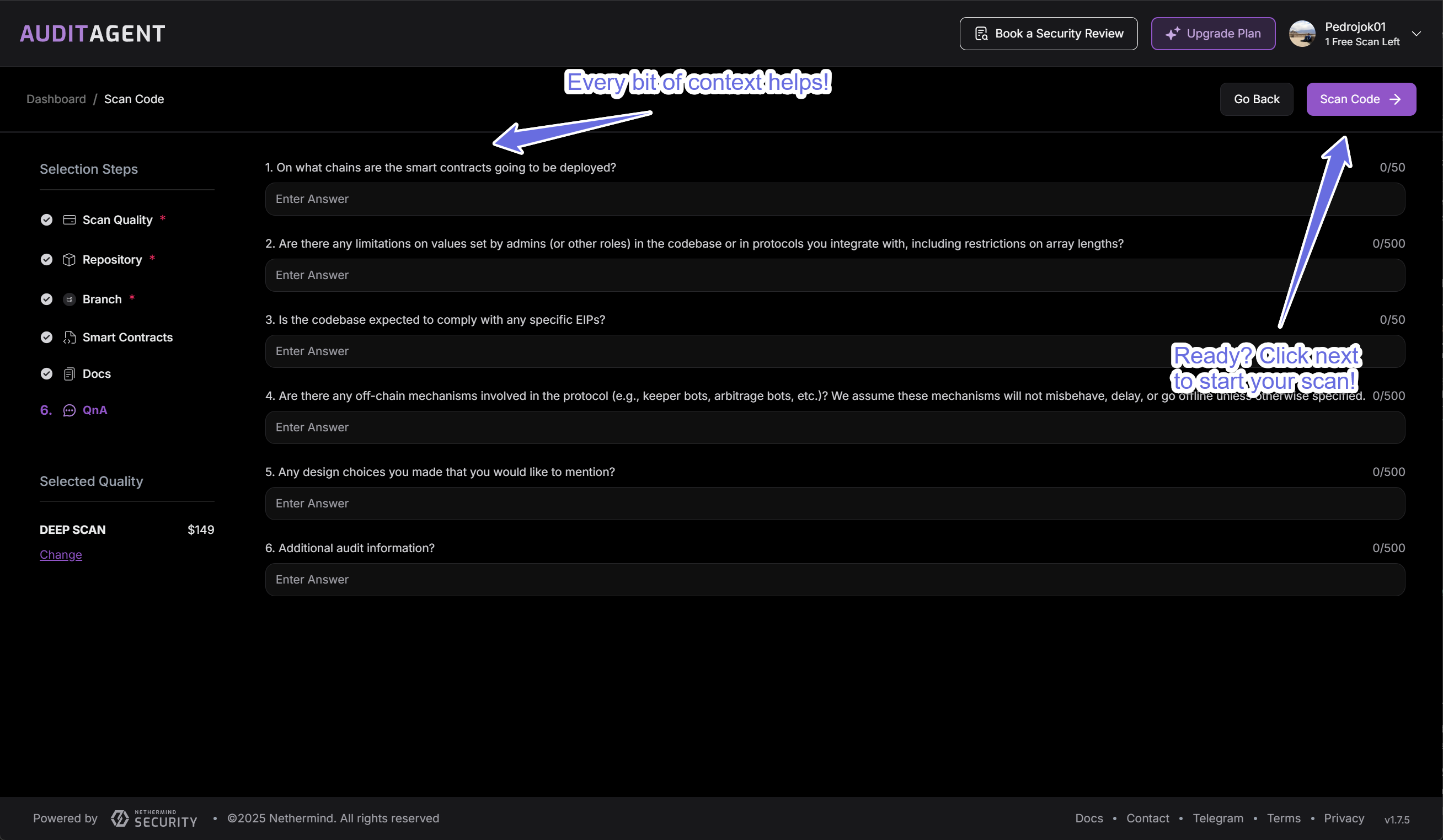 Additional questions