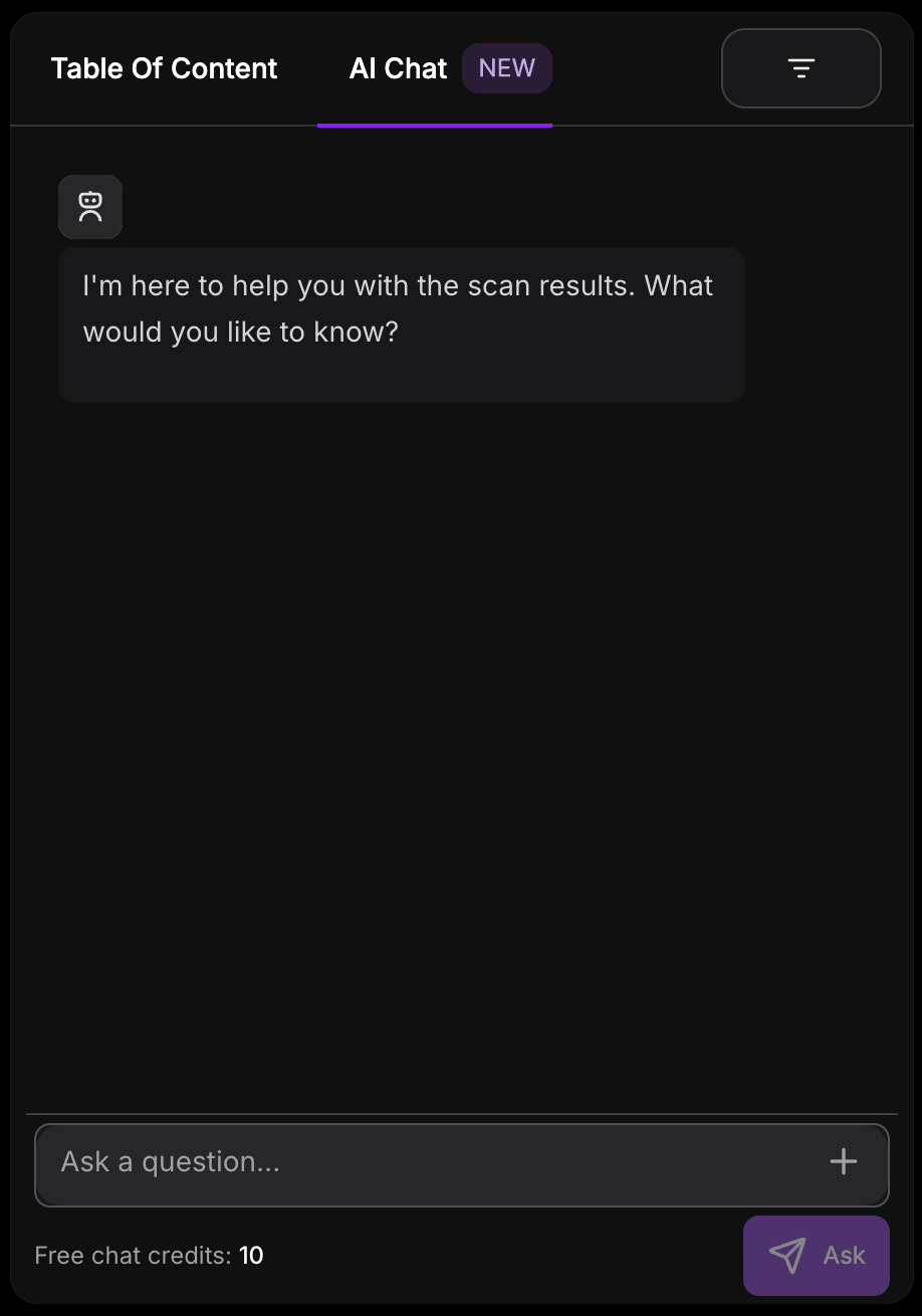 AI Chat for Findings