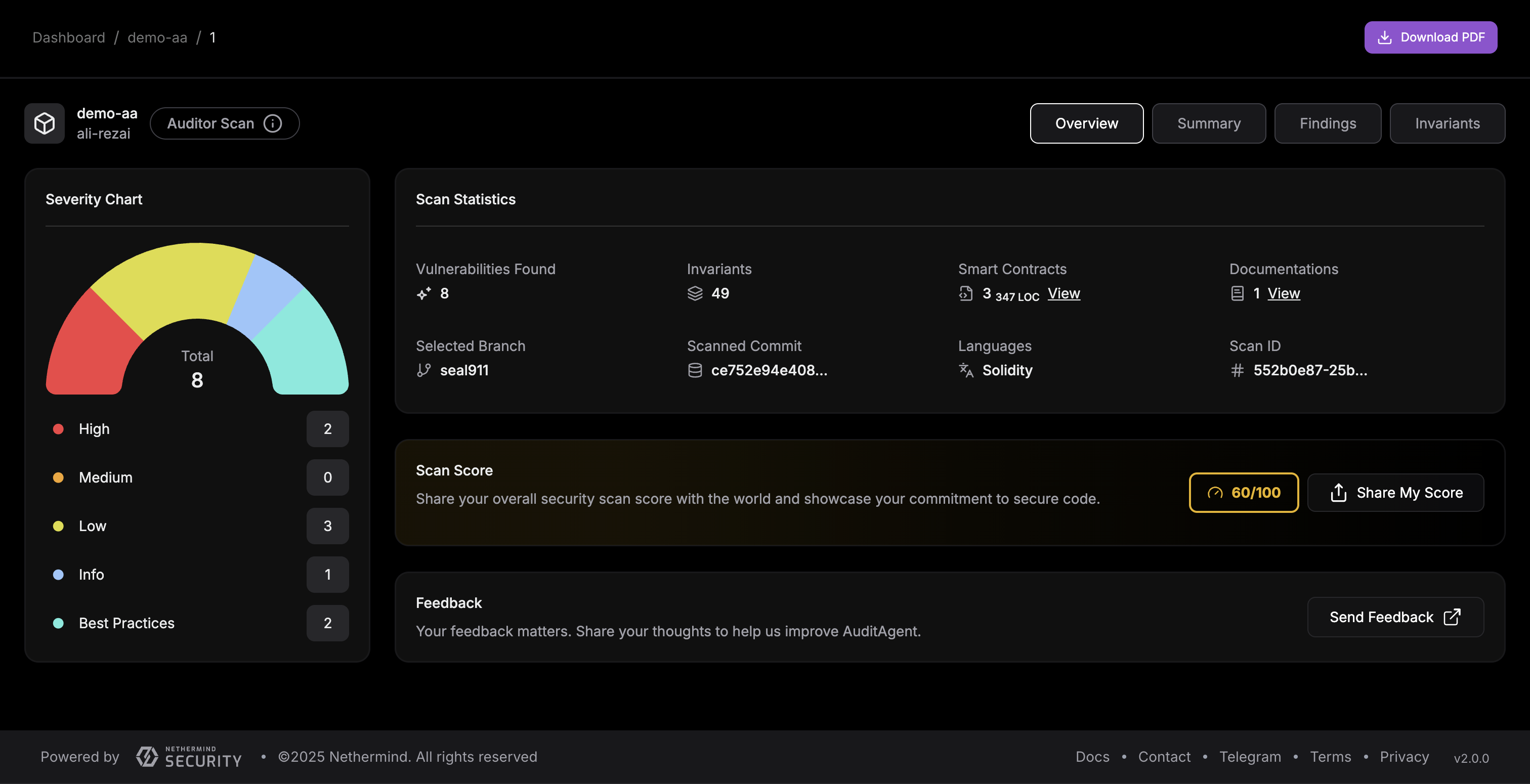 Overall Scan Overview