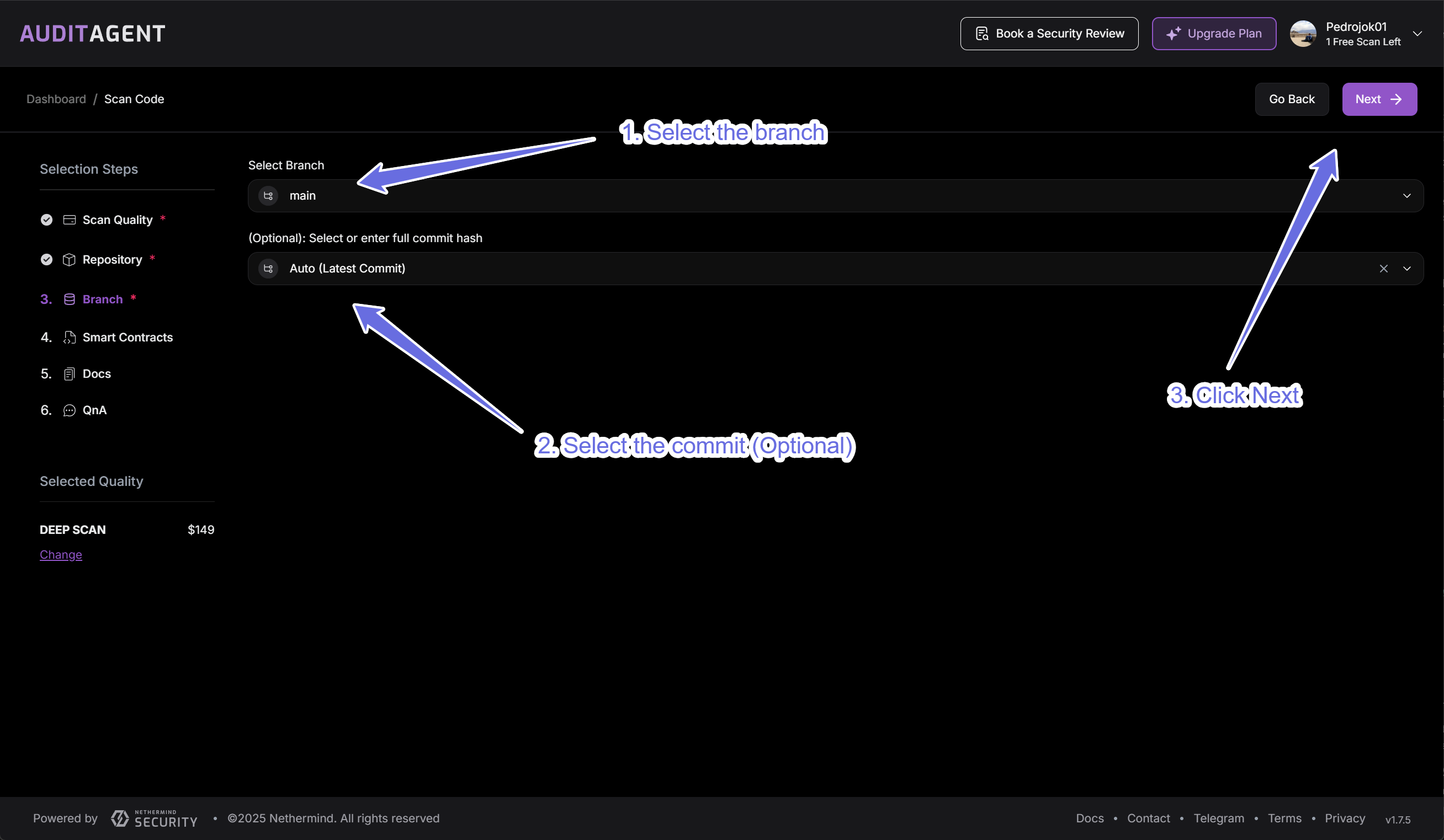 Select Branch