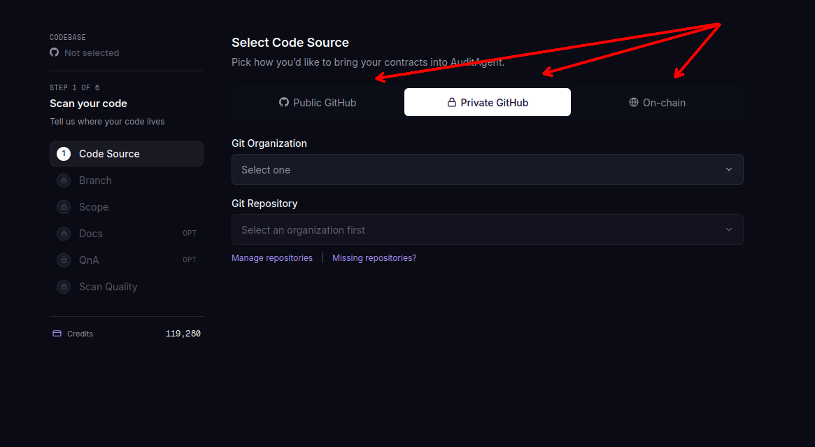 Select Repository